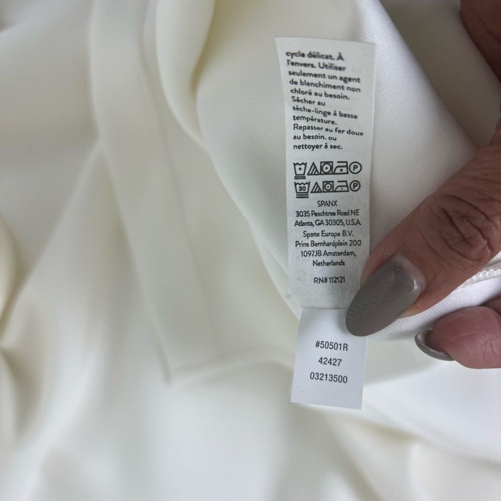 SPANX White Cowl Neck Tunic Sweater - Picture 12 of 15